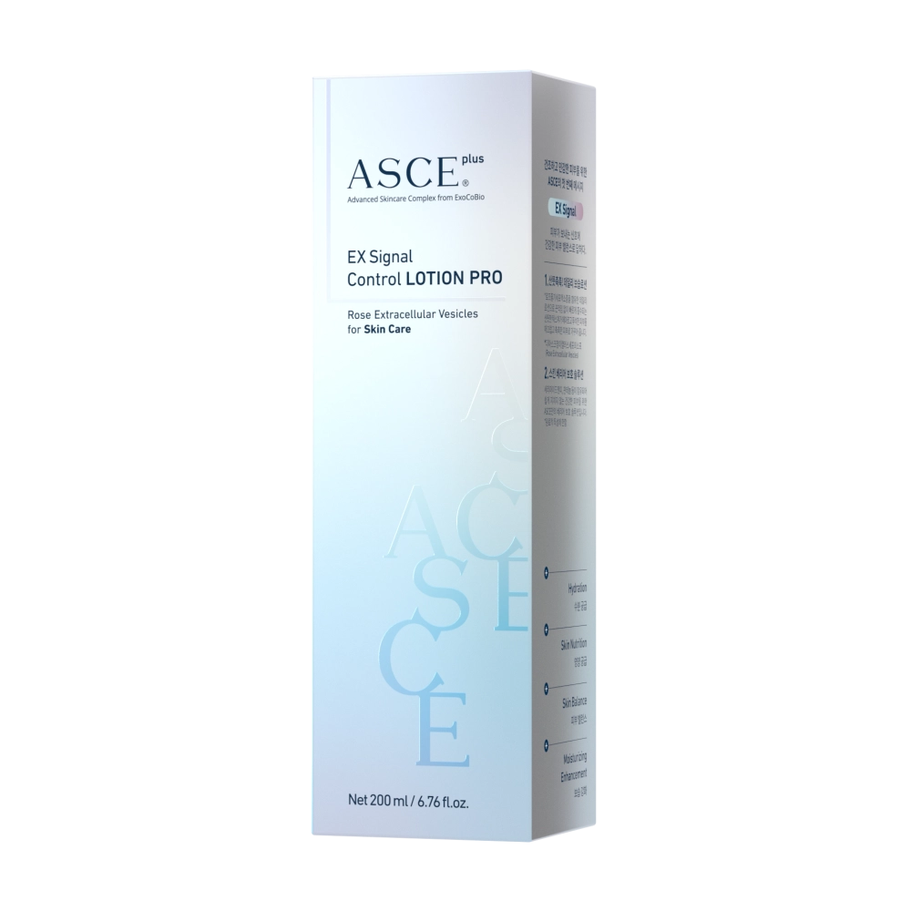 ASCE+ EX Signal Control Lotion Pro – хидратиращ и регенериращ лосион за лице и тяло с екзозоми от Роза Дамасцена за суха кожа